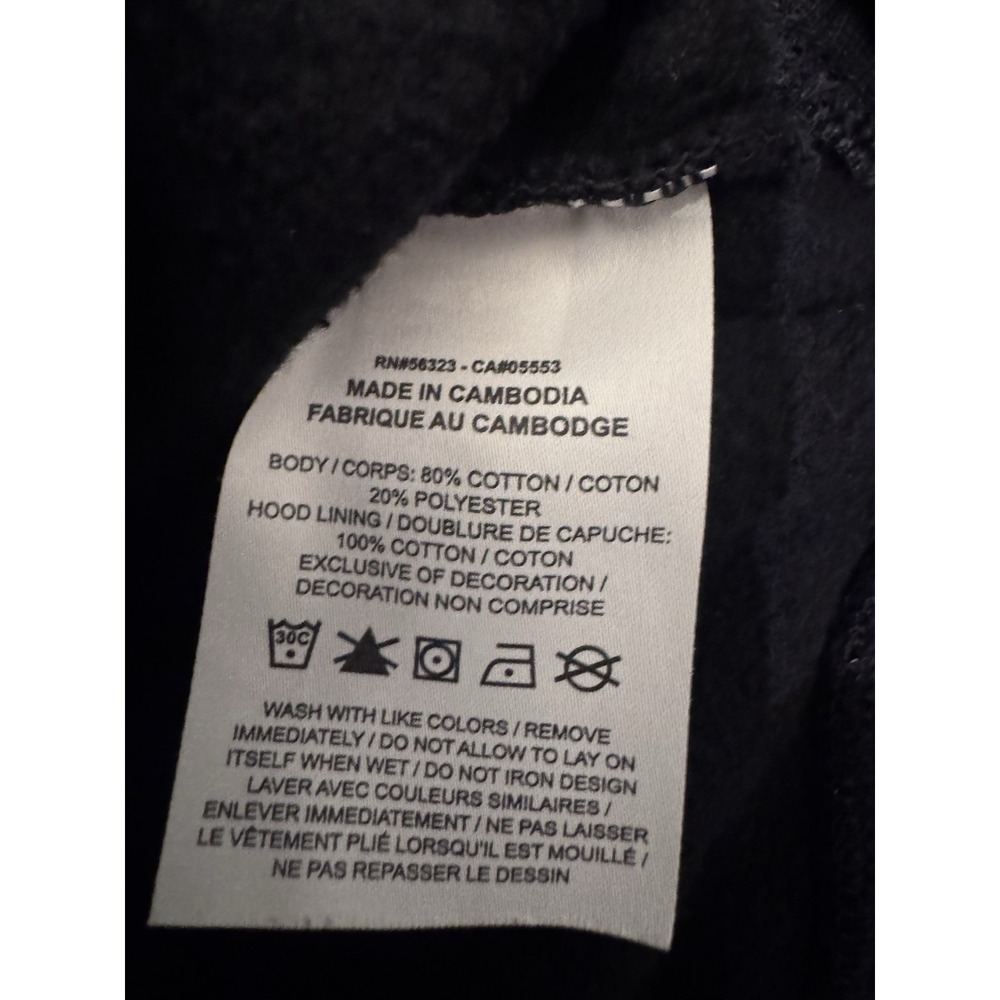 Nike Air Jordan Flight Hoodie Mens Medium Black Gold Jumpman Pullover Sweatshirt - Picture 5 of 6